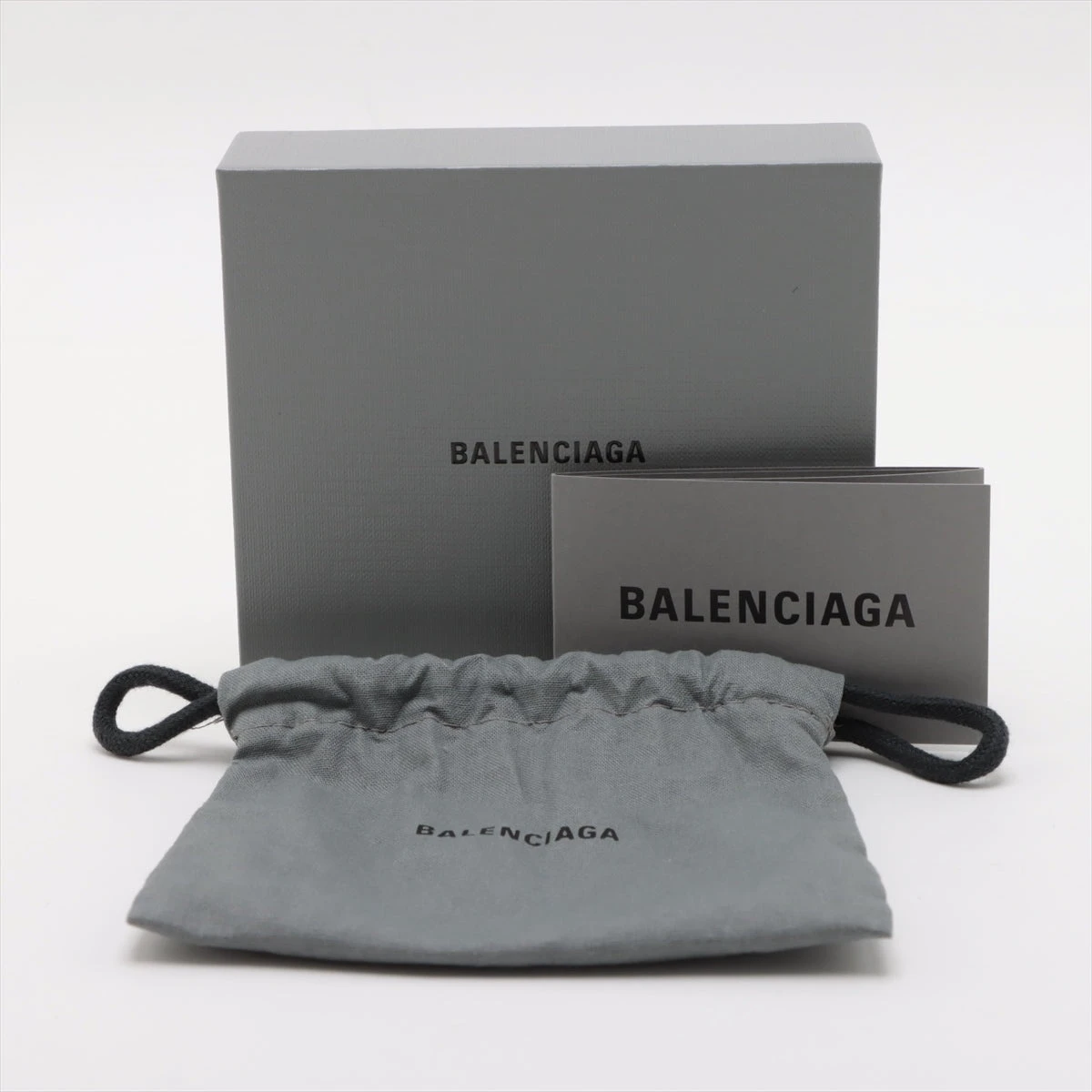 バレンシアガ エブリデイ 594216 PVC×レザー コンパクトウォレット  