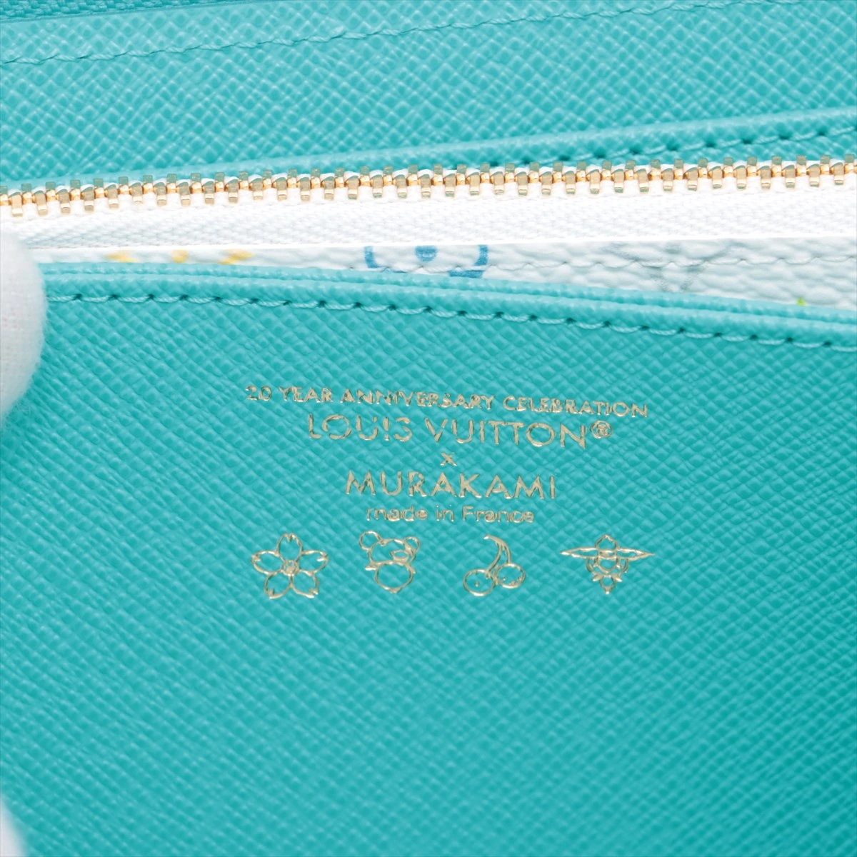 ヴィトン×村上隆 LV×TM ジッピーウォレット M14158 レザー ラウンド