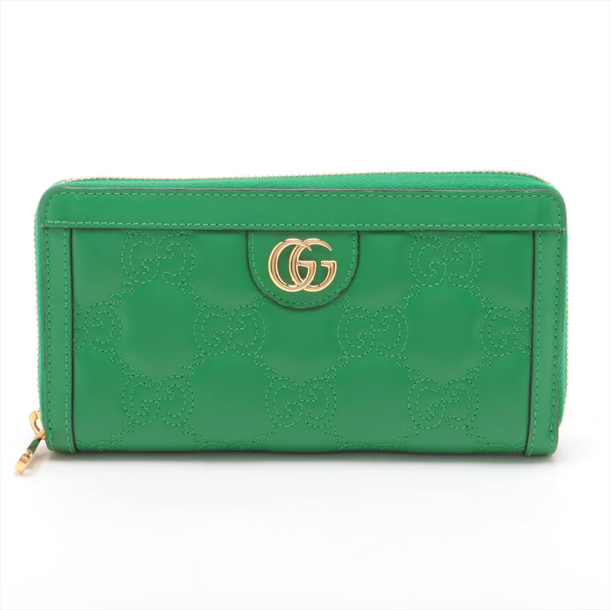 グッチ GGマトラッセ 723784 レザー ラウンドジップウォレット 