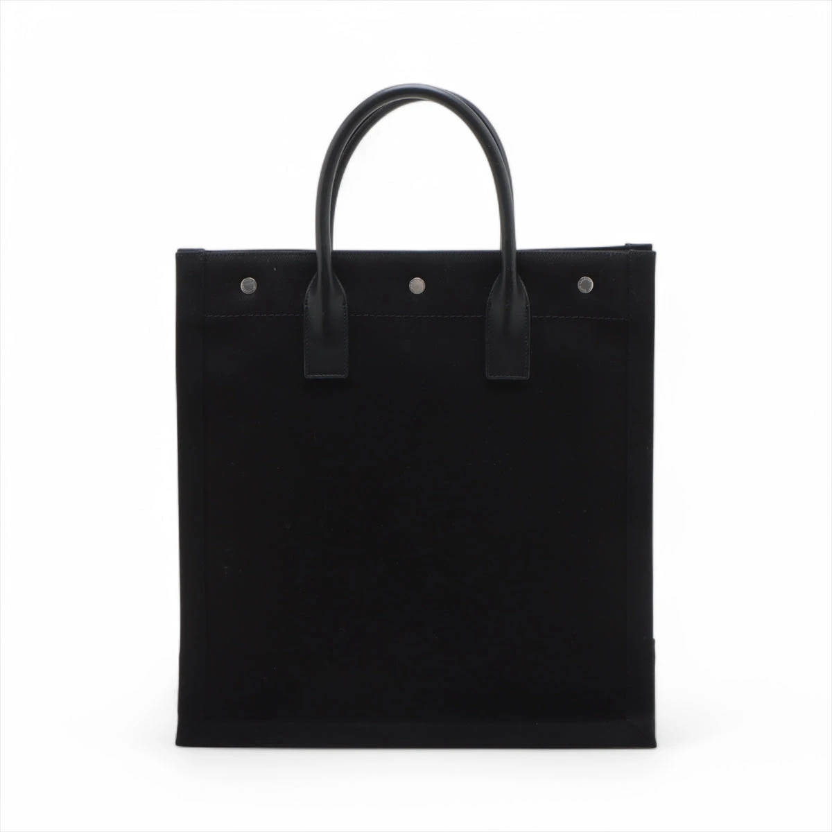 SAINT LAURENT PARIS トートバッグ ブラック レディース 632539 サンローランパリ リヴゴーシュ キャンバス×レザー トートバッグ