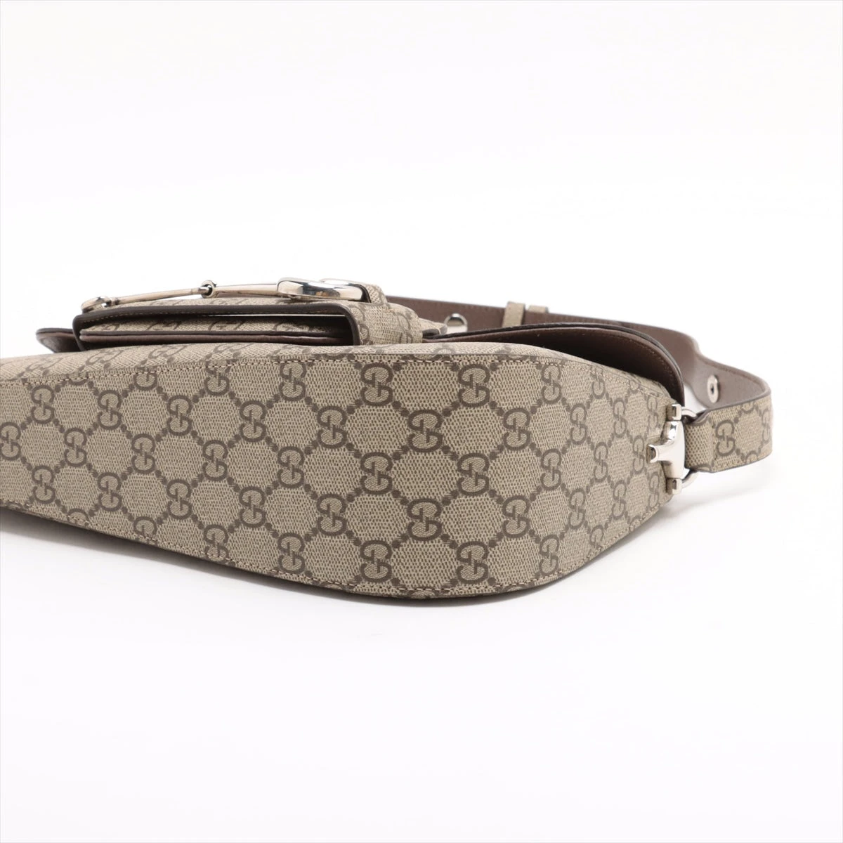 グッチ GGスプリーム ホースビット PVC ショルダーバッグ