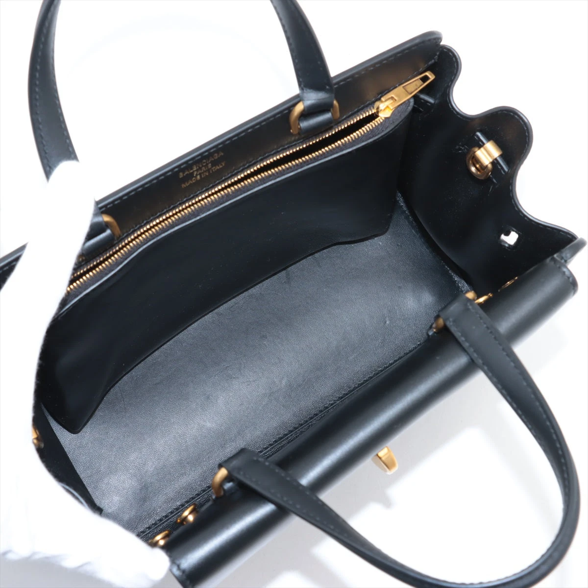 【完売必至】バレンシアガ■スモール マネー ハンドバッグ バレンシアガ マネー スモール レザー 2WAYハンドバッグ