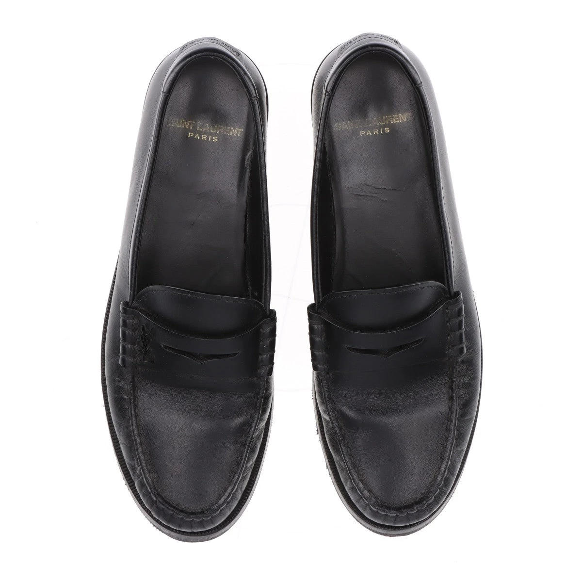イヴ・サンローラン　ブラックレザー ローファー ル ローファー ソフト（シャイニーレザー） | Saint Laurent