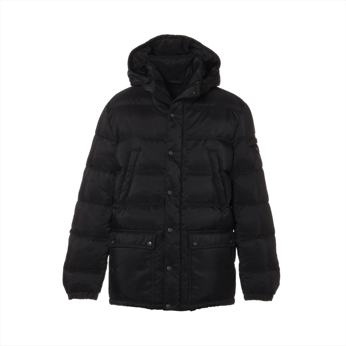 プラダスポーツ 16AW ナイロン ダウンジャケット 50 メンズ ブルー 