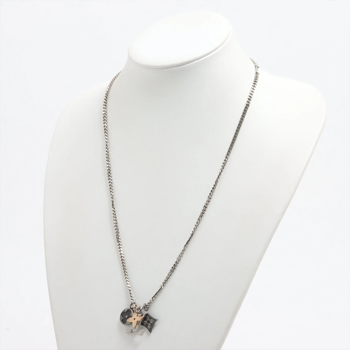 【美品】ルイヴィトン M00522 ペンダント LVインスティンクト ネックレス ヴィトン M00522 ペンダント LVインスティンクト RM0222