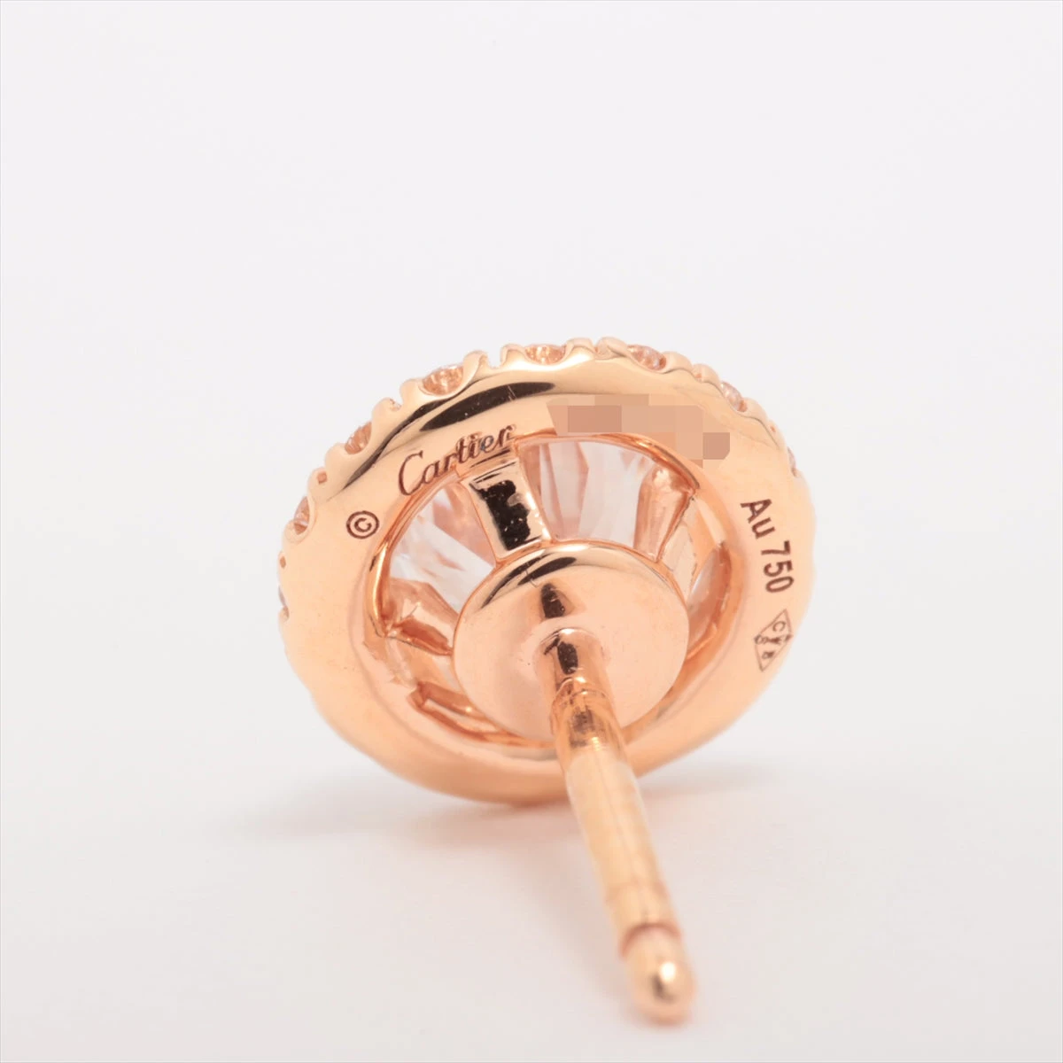 Cartier★カルティエ トーチュ ダイヤ シングルピアス 750(PG) 楽天市場】カルティエ トーチュ パヴェ ダイヤモンド ピアス