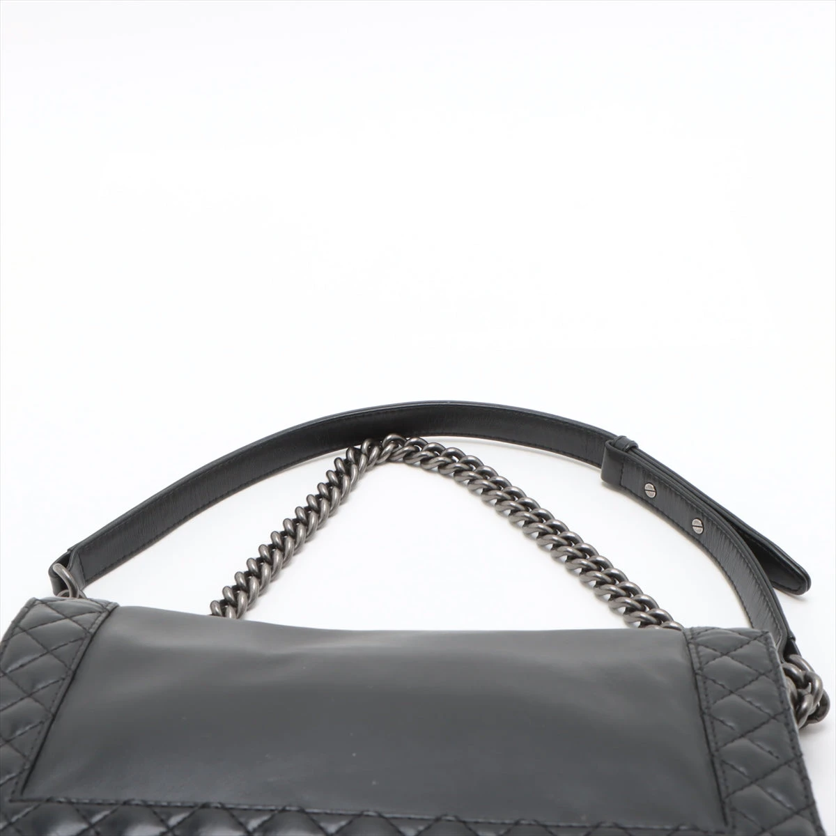 シャネル　ボーイシャネル　ラムスキン　チェーンショルダーバッグ　ブラック シャネル CHANEL シャネル ボーイシャネル ラムスキン チェーン