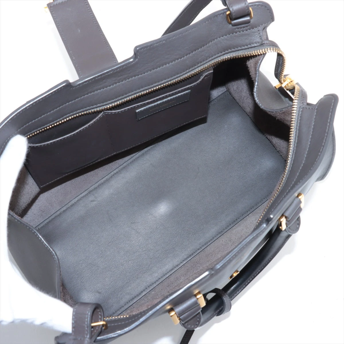 サンローラン/ベイビーカバス/ハンドバッグ/グレー/ショルダー/ysl 