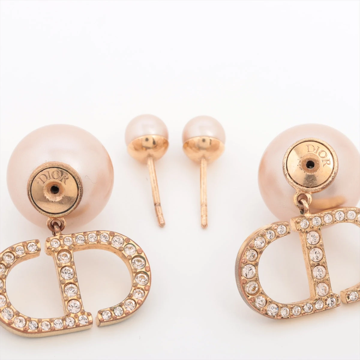［極美品］ディオール　H  ABCDior トライバルピアス　ラインストーン ディオール Dior Tribales ディオール トライバル ピアス(両耳用