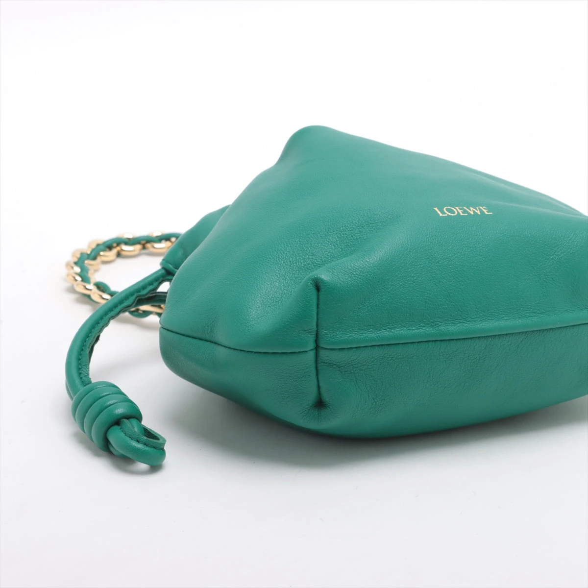 LOEWE ロエベ グリーン フラメンコ パース ロエベ フラメンコパース バッグ ミニ レザー 2WAYハンドバッグ