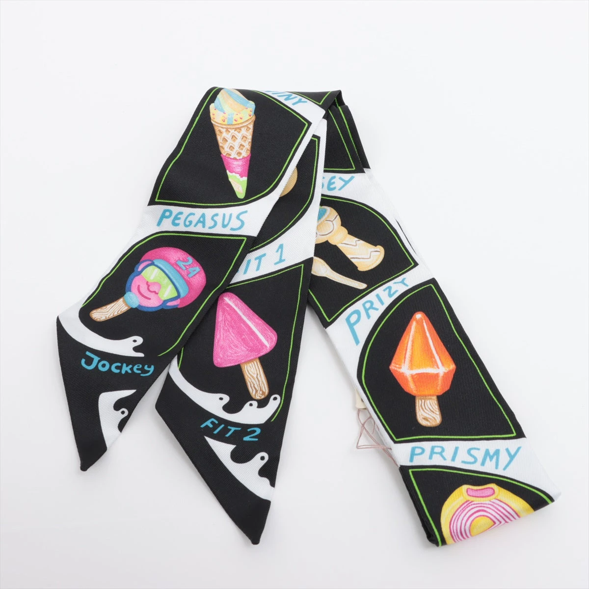 HERMES ツイリー　新品未使用✨ファニーアイスクリーム エルメス ツイリー Funny Ice Cream ファニー アイスクリーム