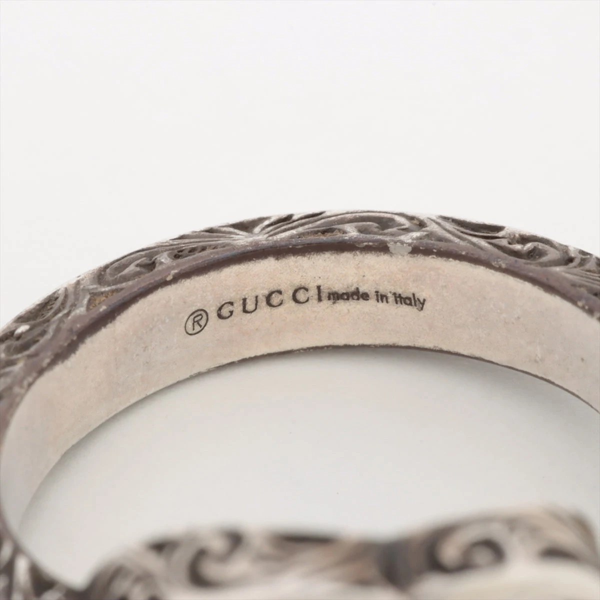 GUCCI グッチ ダブルG リング 指輪 アラベスク グッチ リング 指輪 GG ダブルG ロゴ シルバー 925 17号 アラベスク