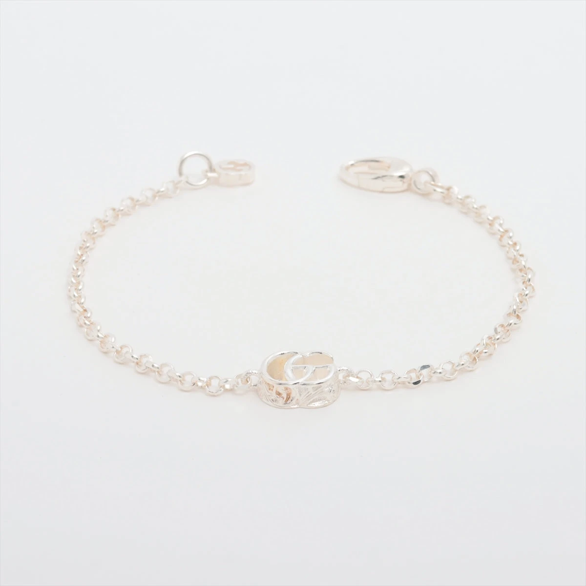 グッチ ダブルGアラベスク ブレスレット 925 6.0g シルバー A3513405  