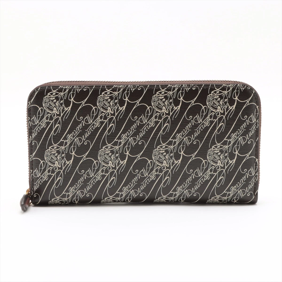 ベルルッティ トワルマルブフ PVC×レザー ラウンドジップウォレット  