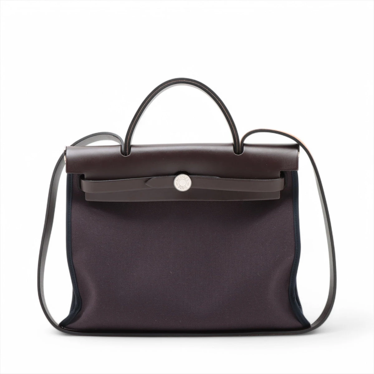 エルメス エールバッグジップPM トワルミリタリー×レザー