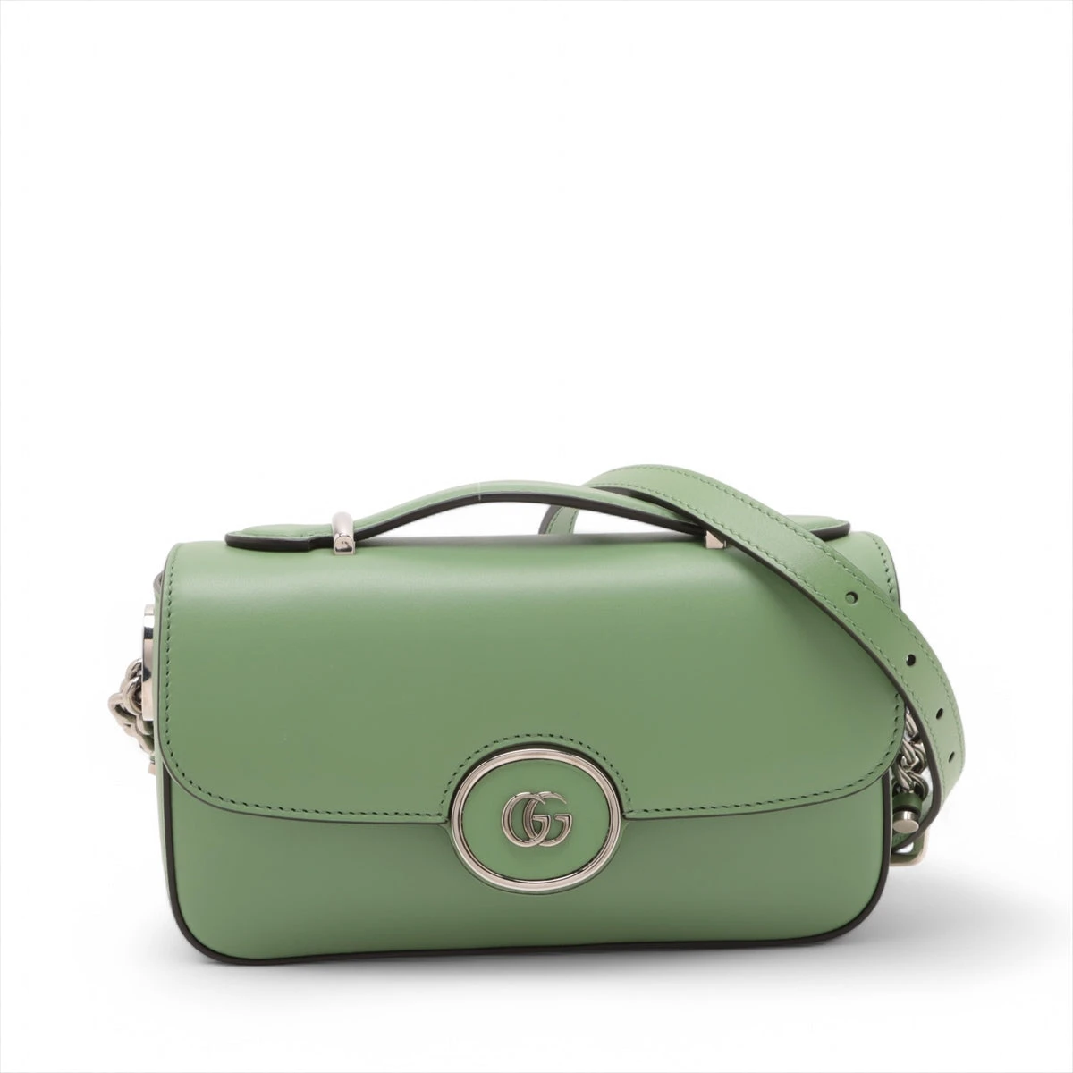 美品】 グッチ GUCCI ショルダーバッグ インターロッキングG レザー