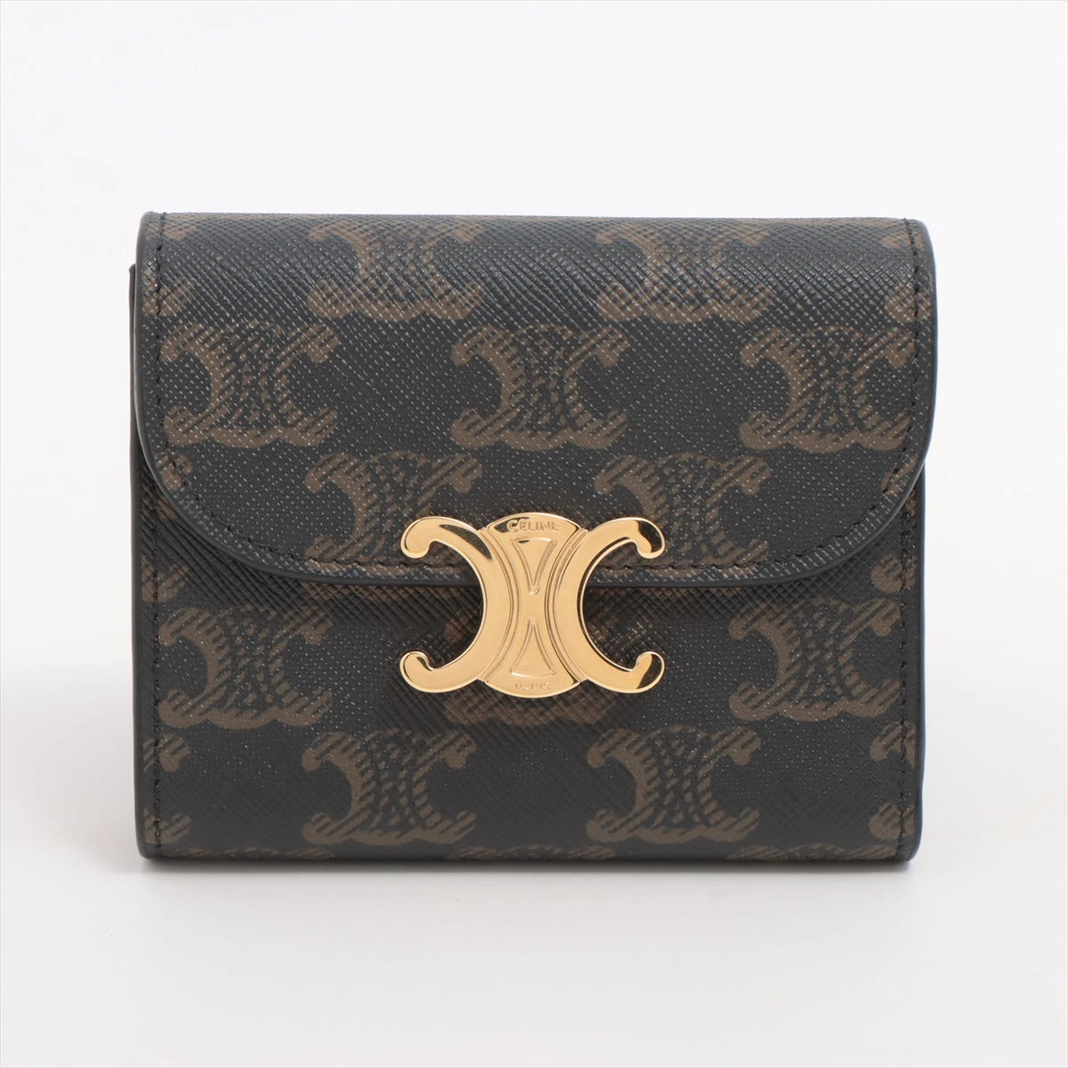 CELINE スモール フラップウォレット トリオンフ / トリオンフキャンバス CELINE スモール フラップウォレット トリオンフ / トリオンフ
