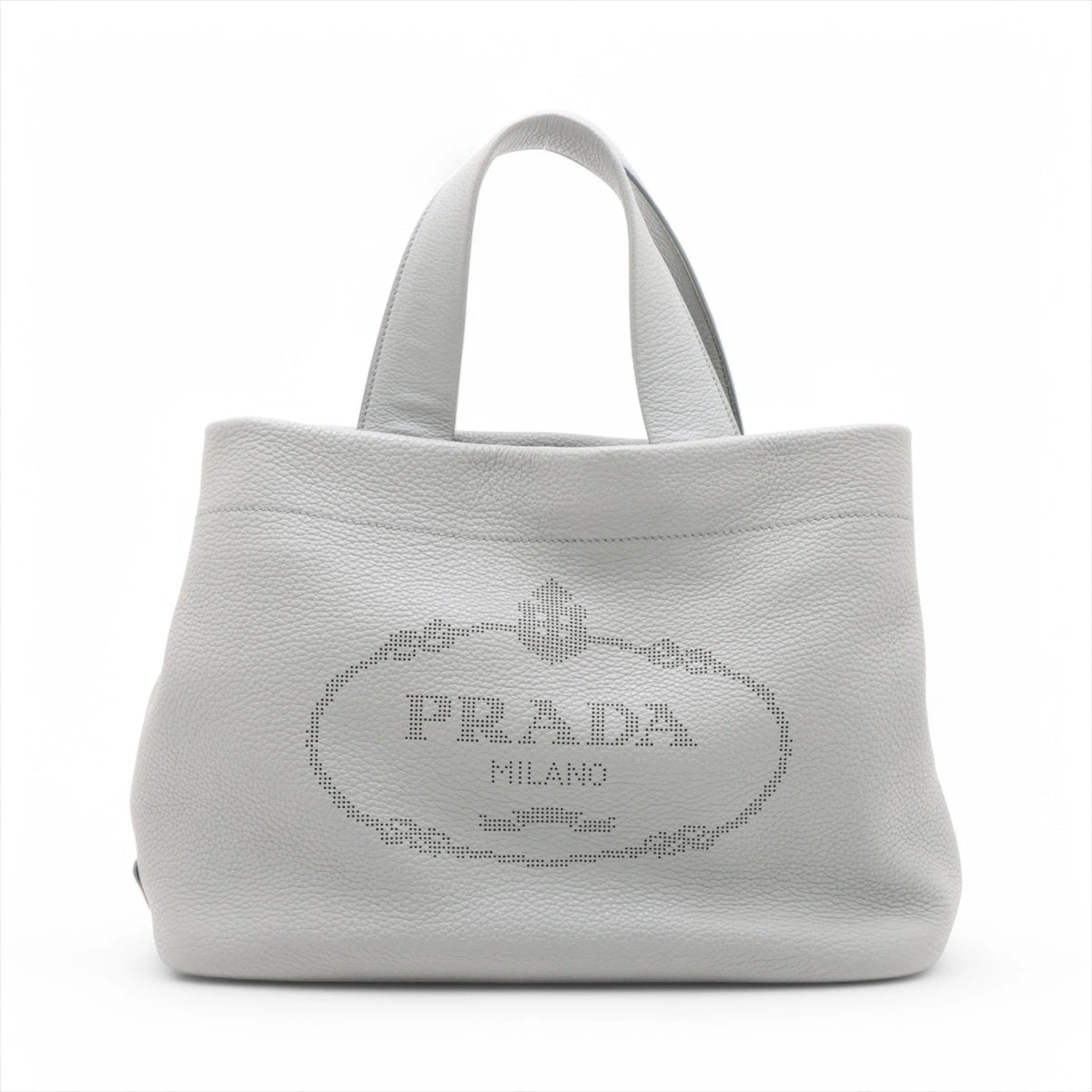 PRADA グレー ヴィッテロダイノ トートバッグ