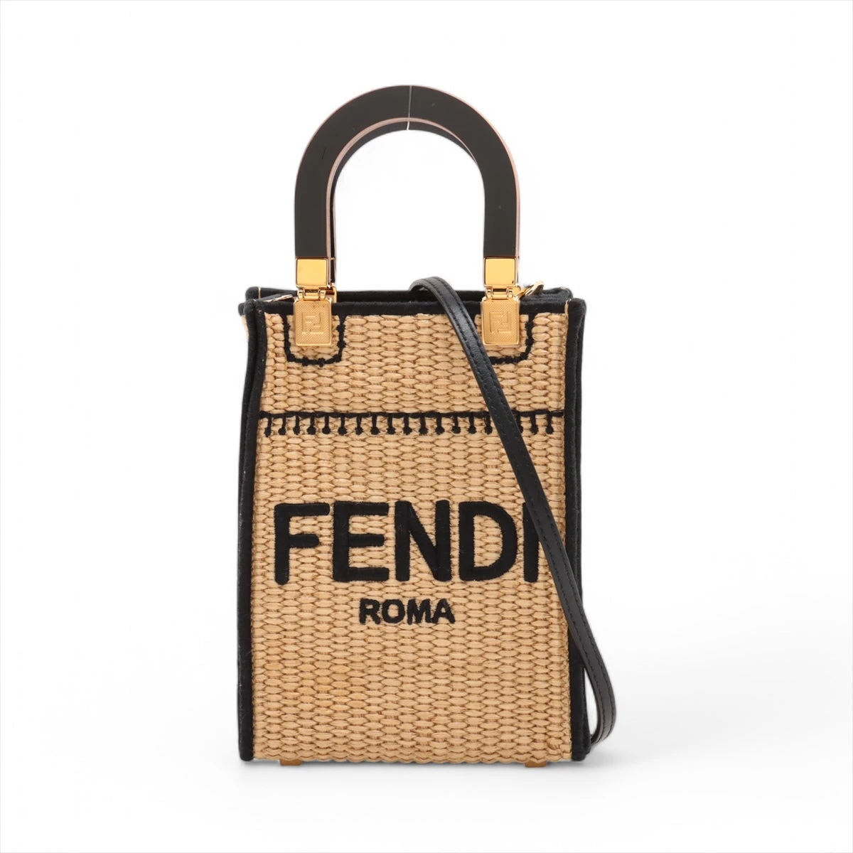 FENDI サンシャイン 2WAY トートバッグ ショルダーバッグ レザー  