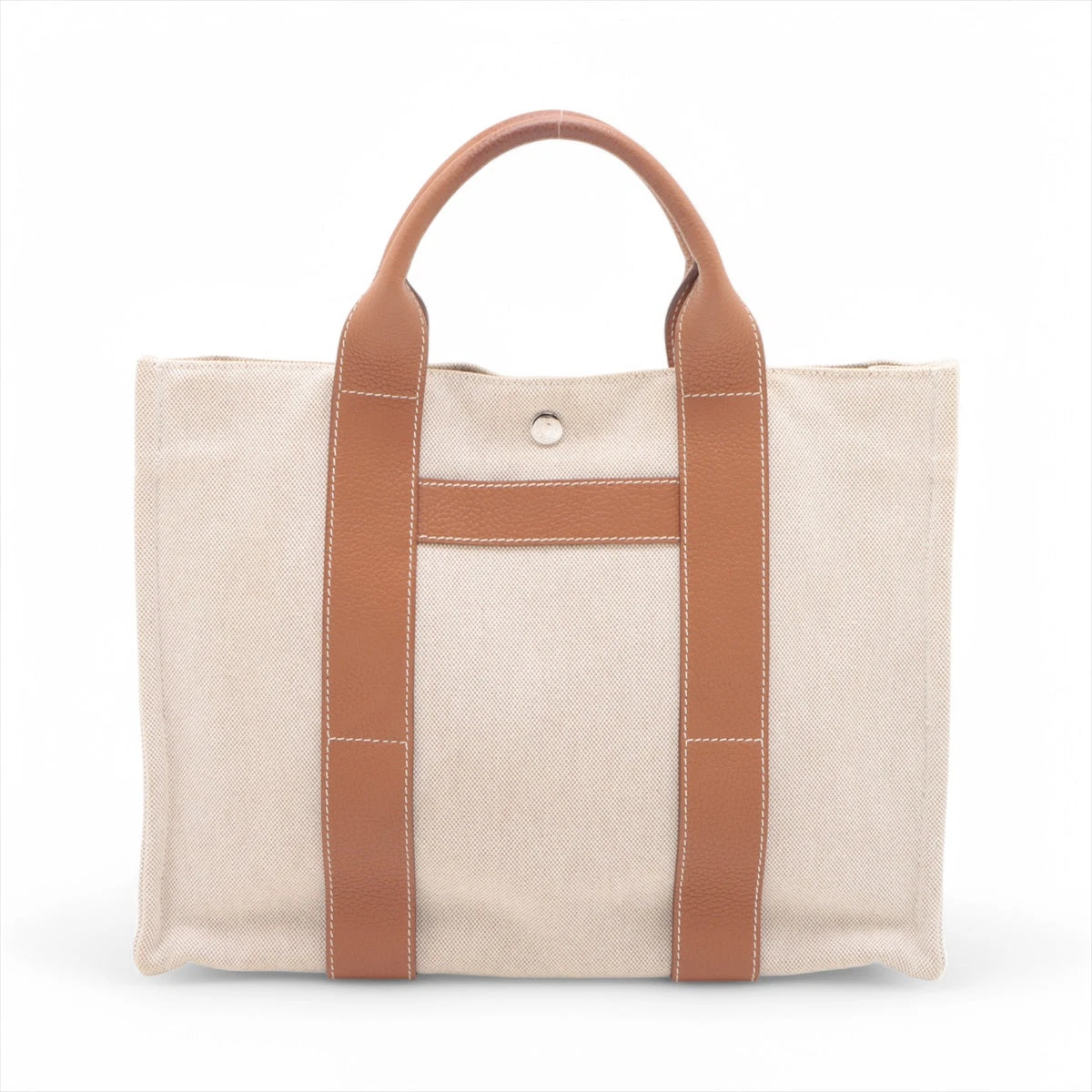 エルメス サックアーネMM ネゴンダ×トワルアッシュ ベージュ シルバー  