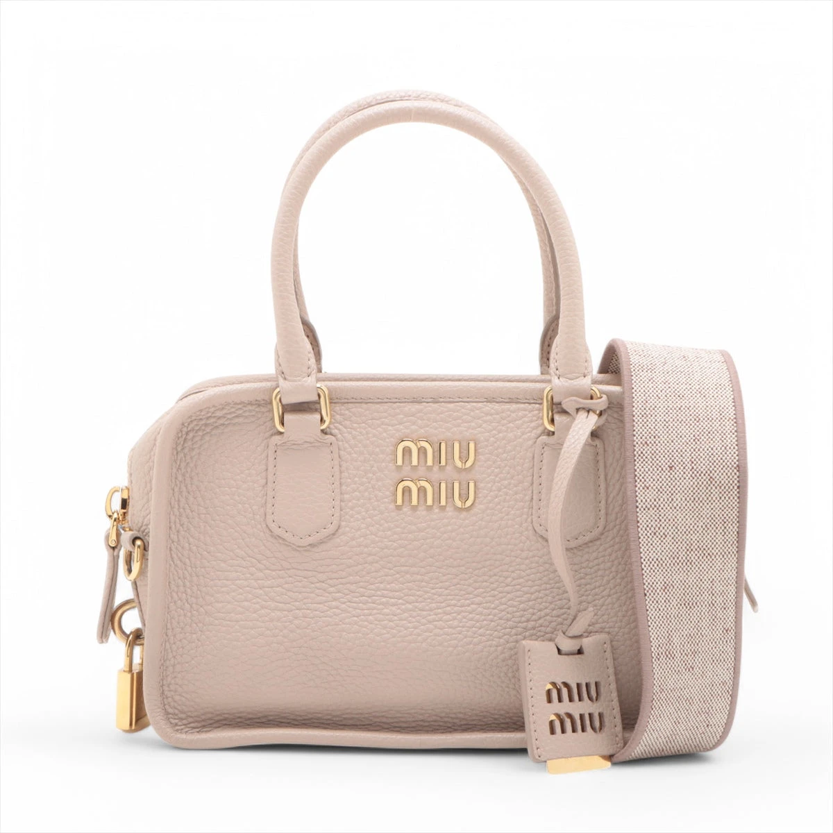 【 ミュウミュウ 】 アルカディ ハンドバッグ MIU MIU】ミュウミュウ アルカディ レザー バッグ2way (MiuMiu