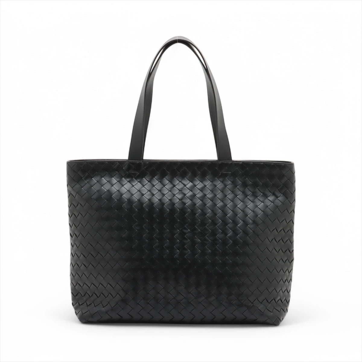 【極美品】ボッテガヴェネタ アルコ イントレチャート トートバッグ レザー 黒 極美品】ボッテガヴェネタ アルコ イントレチャート トートバッグ