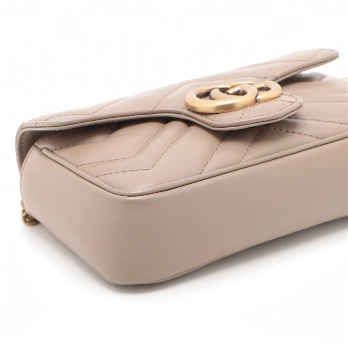 グッチGUCCI ショルダーバッグ GGマーモント レザー ピンクベージュ Amazon | [グッチ] ショルダーバッグ レディース GGマーモント