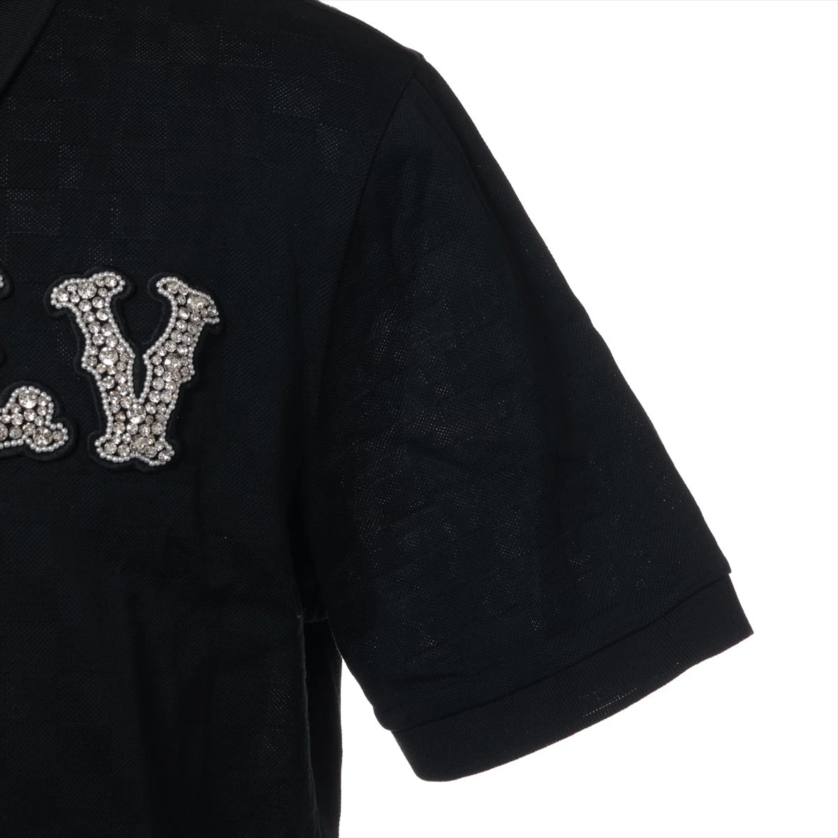 ☆新品☆ ルイ・ヴィトン　コットンピケポロウィズエンブロイダードLVパッチ コットンピケTシャツウィズエンブロイダードLVパッチ ｜ルイ・ヴィトン