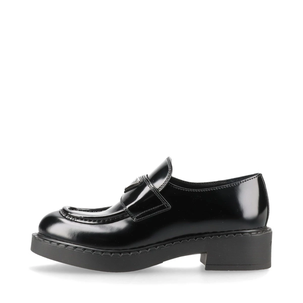 Prada バイカラー レザーローファー | ブラック | FARFETCH JP