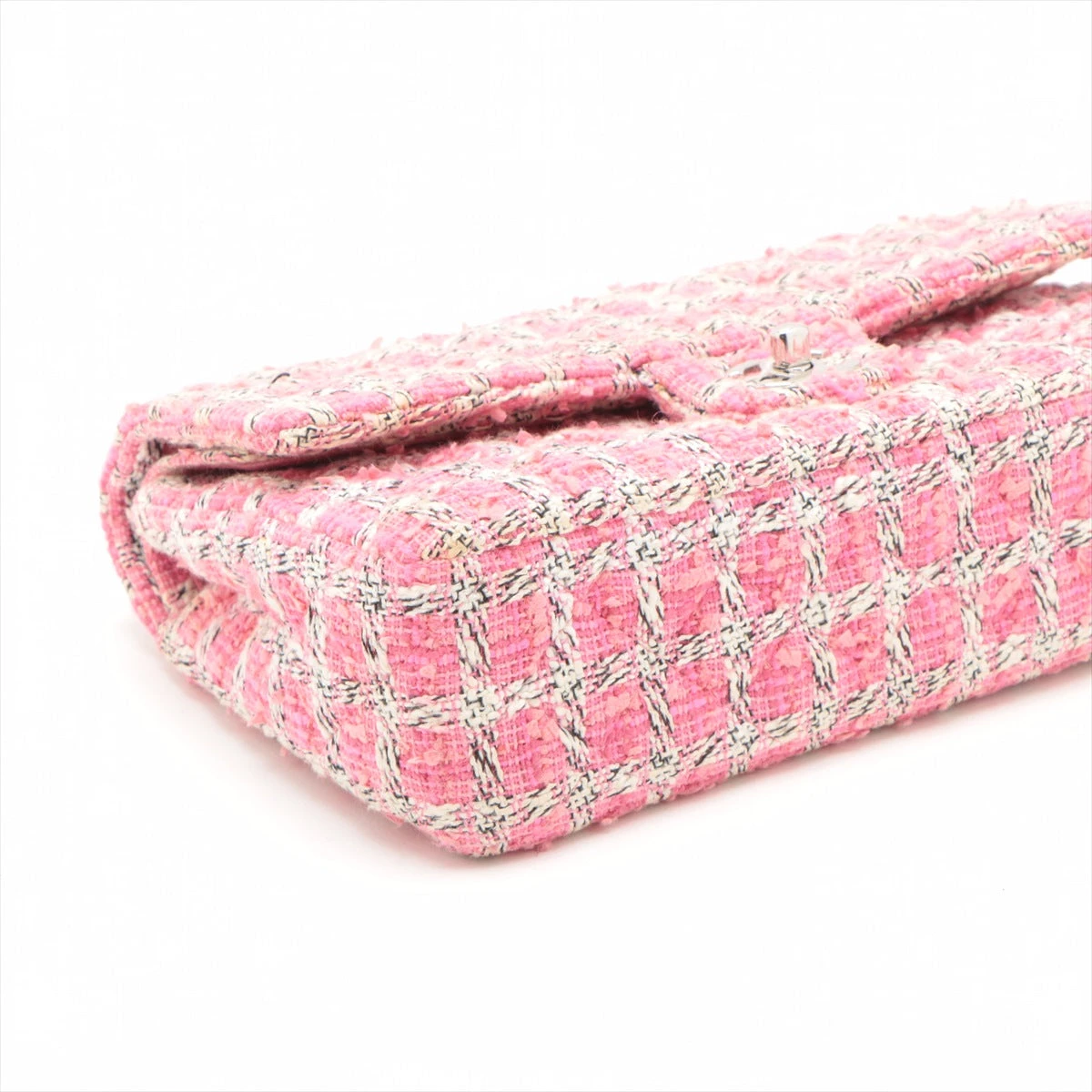 【美品】シャネル ブーツ マトラッセ　ツイード チェーン　CHANEL CHANEL（シャネル） マトラッセ チェーン ココマーク ショートブーツ