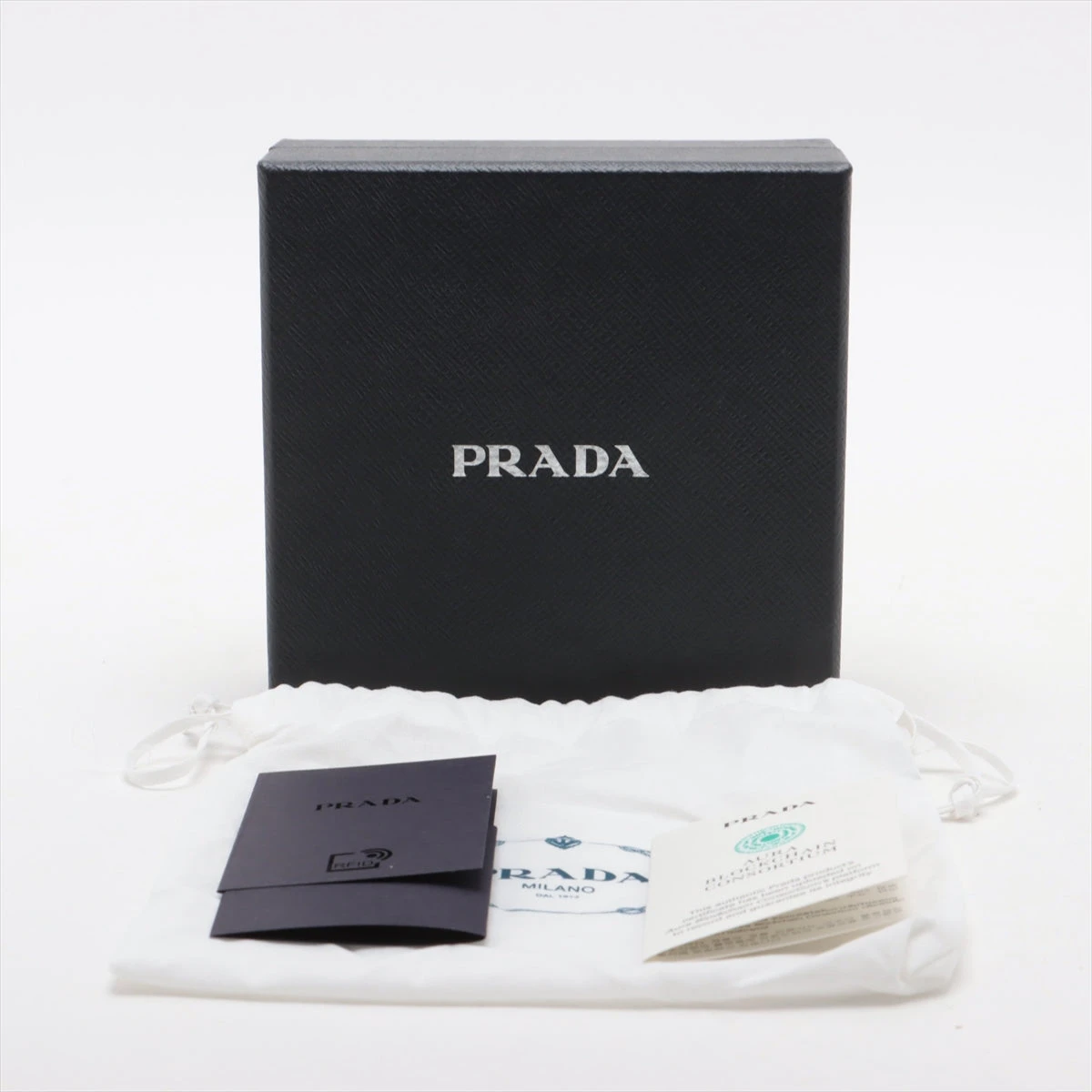 プラダ サフィアーノ 2WAYショルダーバッグ ライトブルー 1NR025