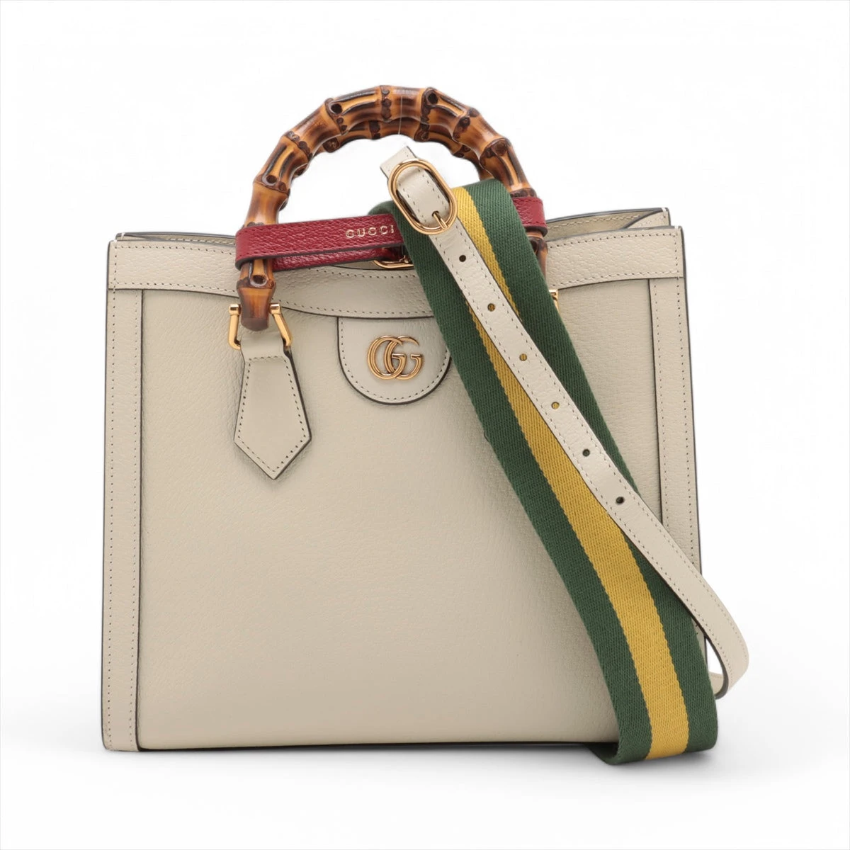 グッチ GUCCI バンブー ハンドバッグ レザー ベージュ