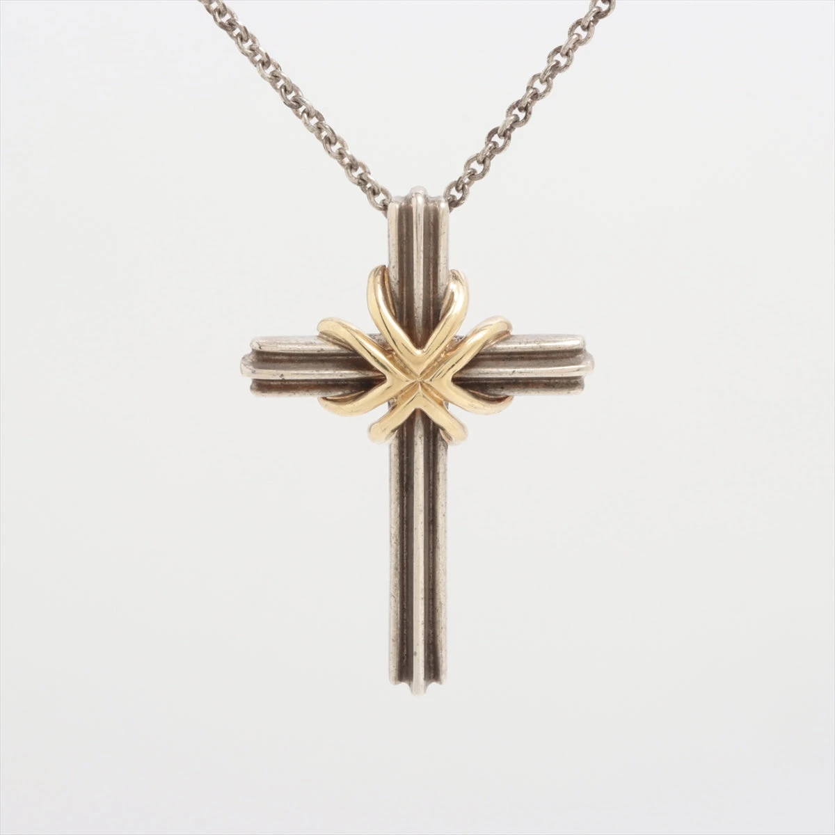 ティファニー シグネチャークロス ネックレス 925×750 8.0g ゴールド