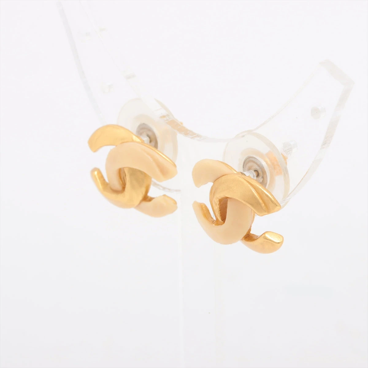 シャネル ココマーク 00T ピアス(両耳用) GP×プラスチック