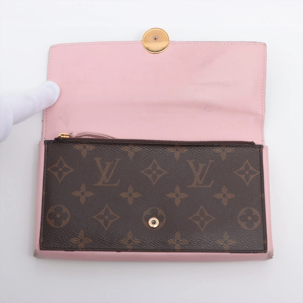 ヴィトン モノグラム ポルトフォイユフロール M64586 ローズバレリーヌ