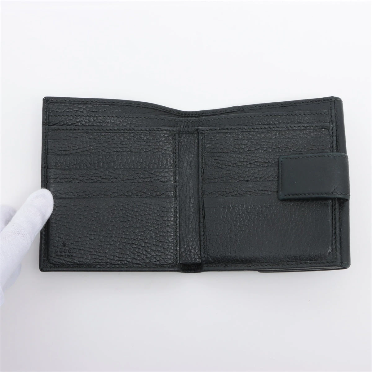 グッチ GGマーモント 456122 レザー×GP コンパクトウォレット