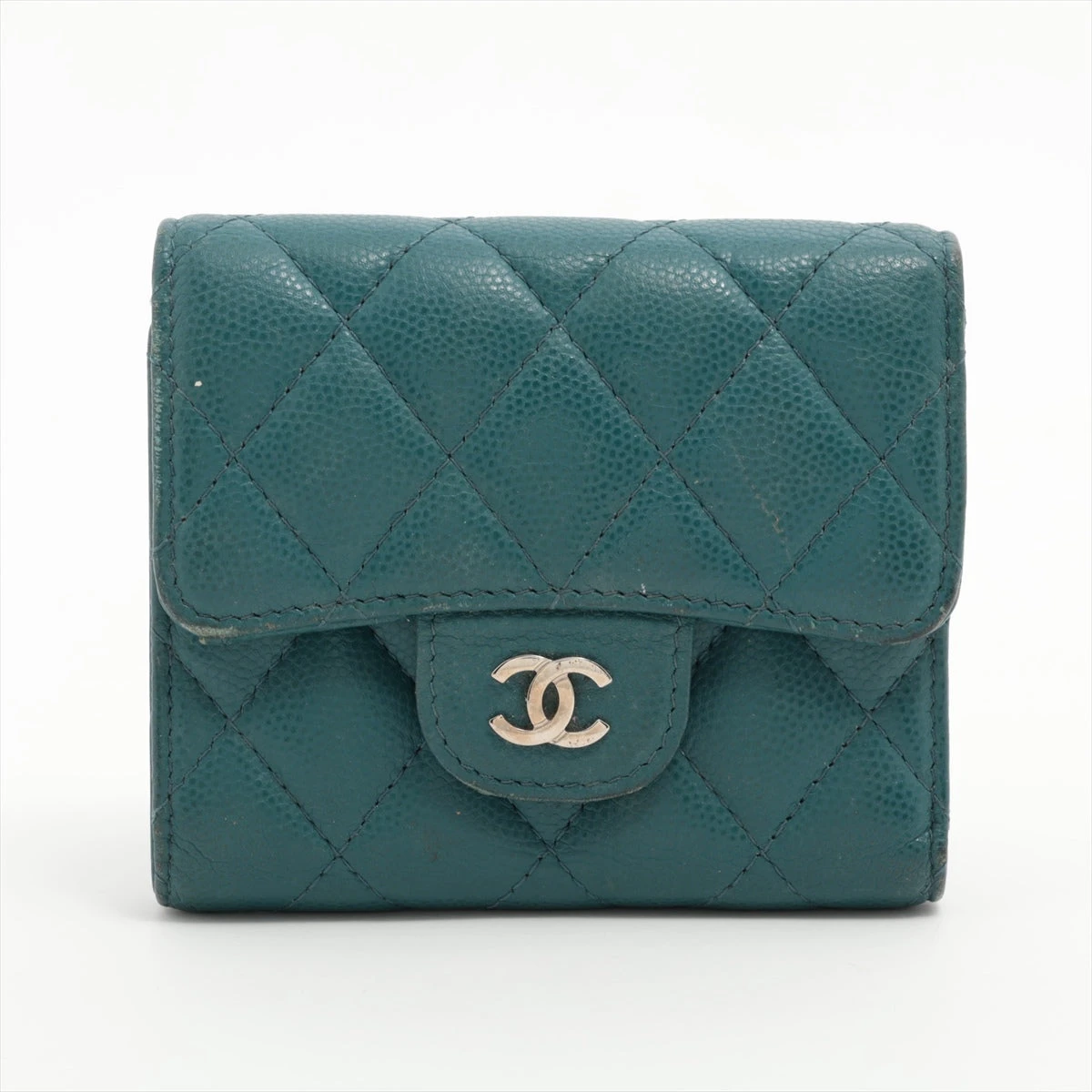 CHANEL マトラッセ ケース グリーン・お財布 シャネル マトラッセ 財布/小物｜グリーン(緑)｜中古ブランド品