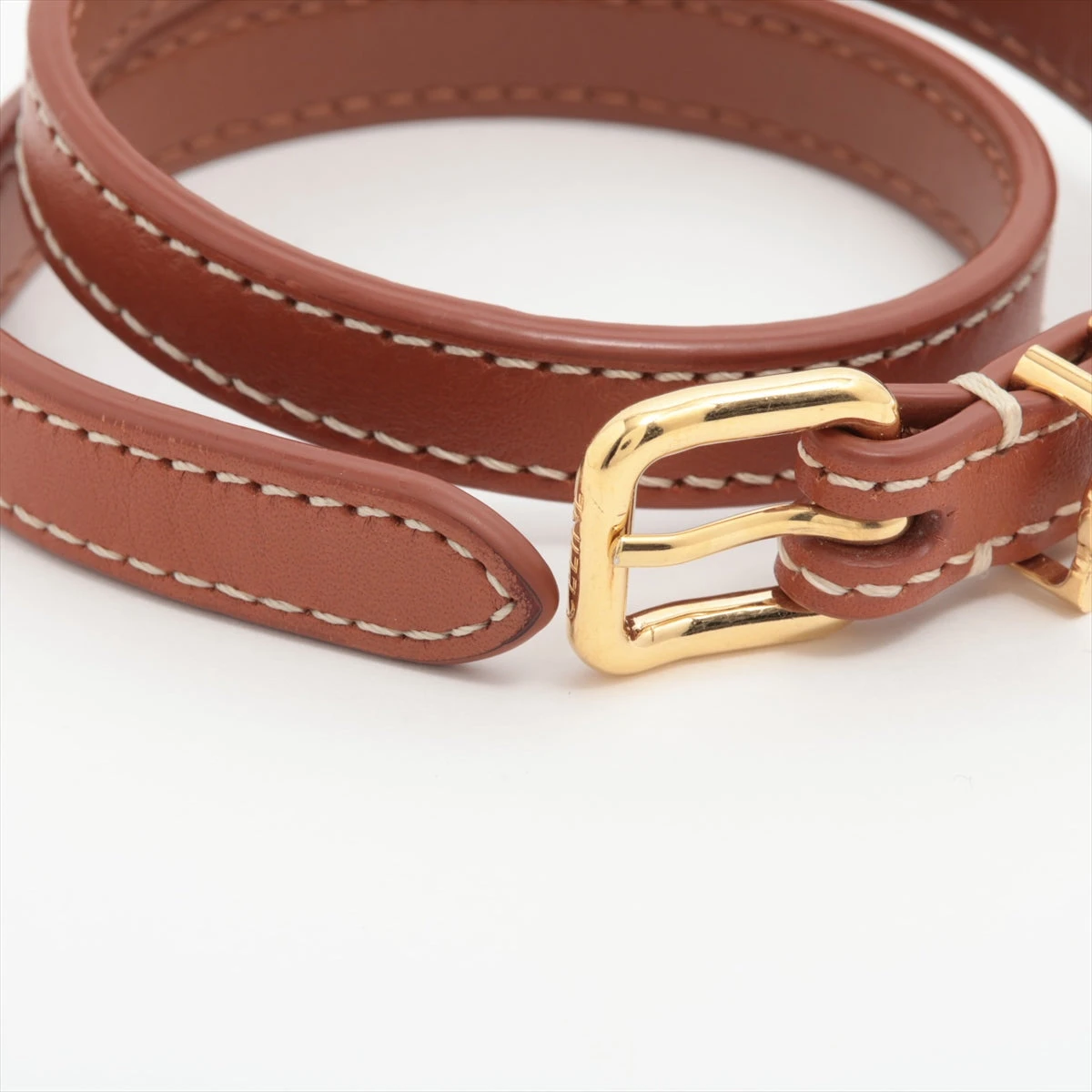 お勧め⭕セリーヌ レザーブレスレット CELINE セリーヌ ブレスレット Triomphe Leather Bracelet