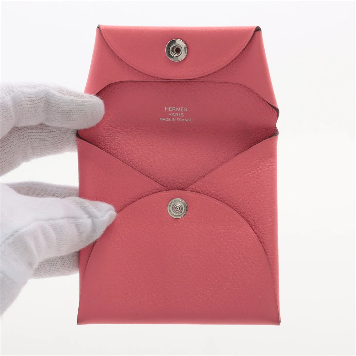 HERMES エルメス コインケース バスティア ピンク エプソン