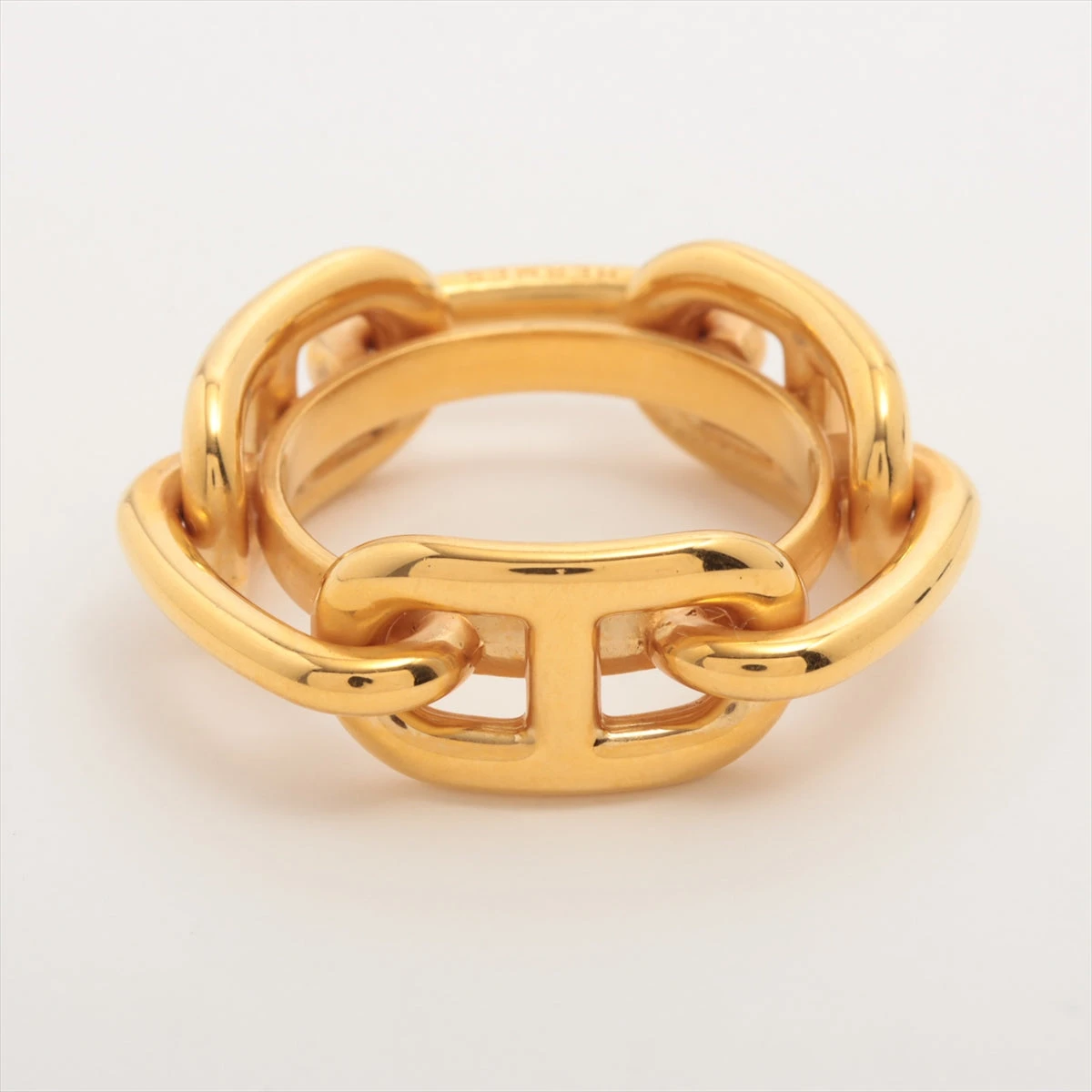 HERMES エルメス シェーヌダンクル スカーフリング GP ゴールド色