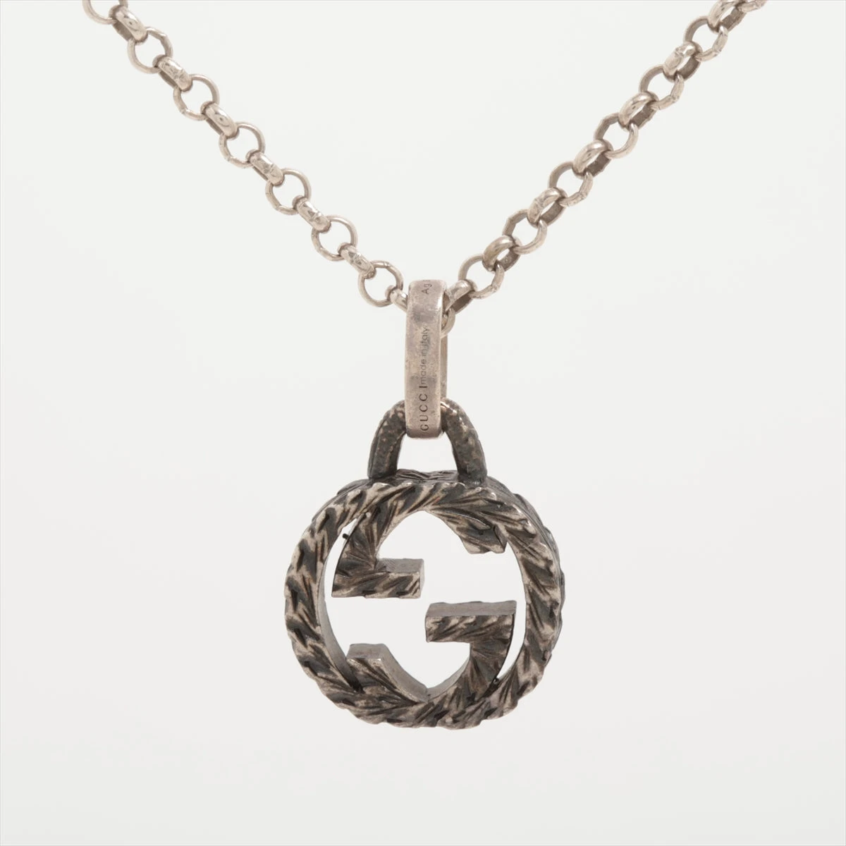 GUCCI グッチ インターロッキングG アラベスク ネックレス 925