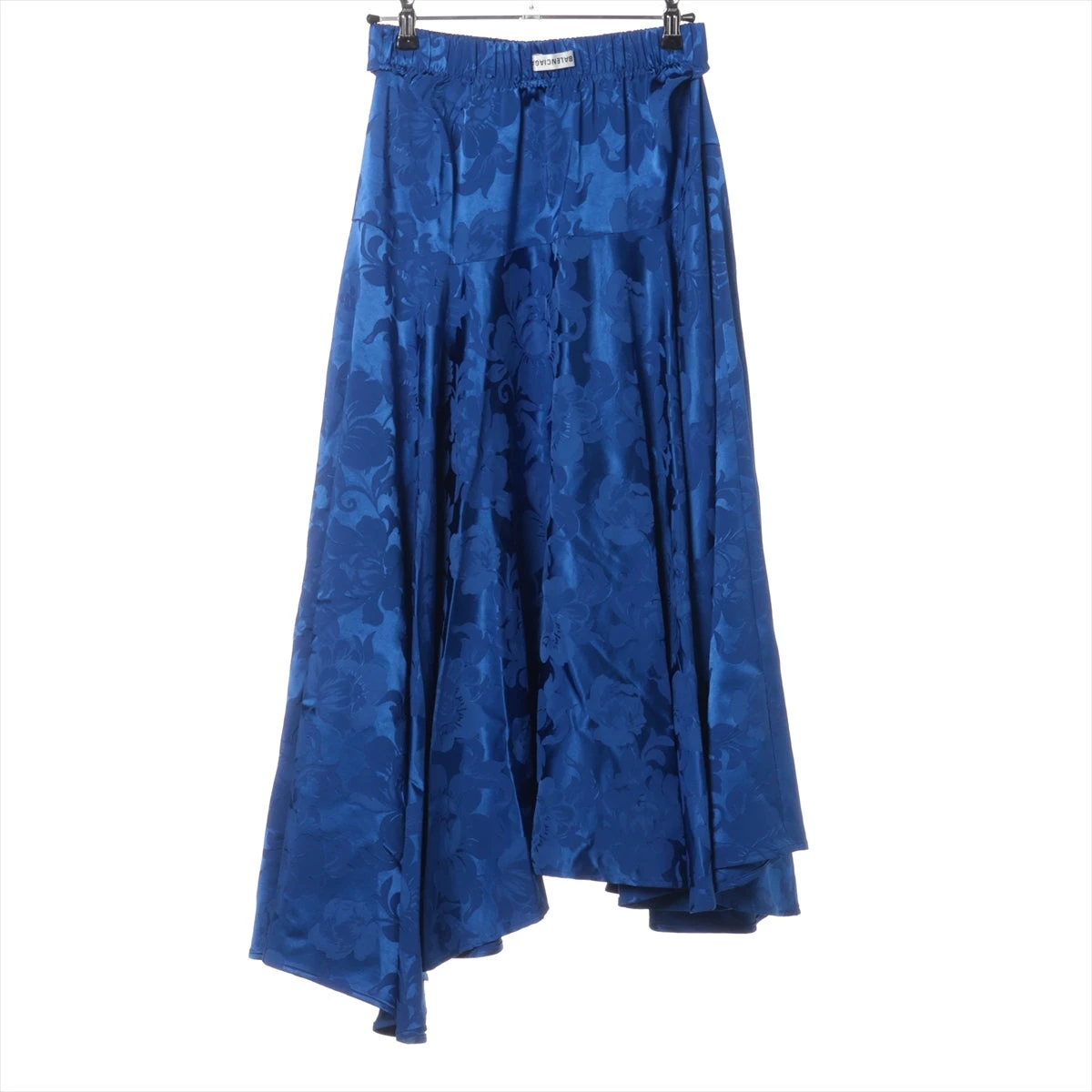 バレンシアガ フレアスカート ひざ丈 ジップアップ 34 ブラック 366016 