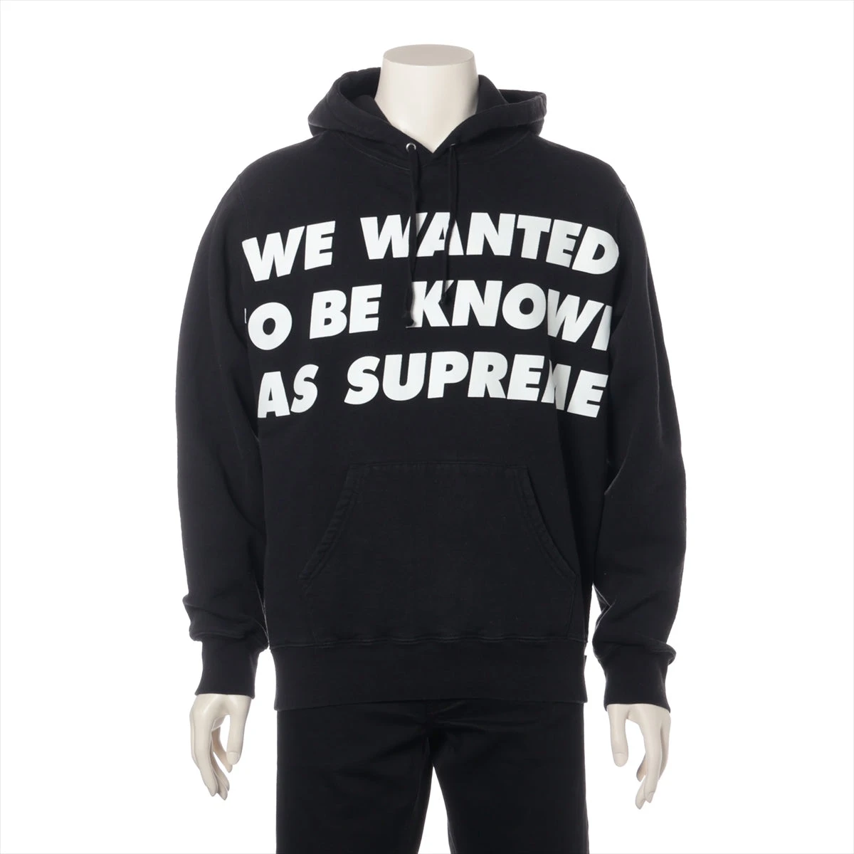 シュプリーム 20SS コットン パーカー M メンズ ブラック Known As  