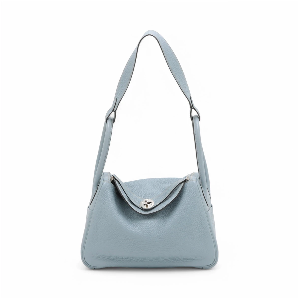 エルメス リンディ26 トリヨンクレマンス ブルーラン シルバー金具 □P:2012年