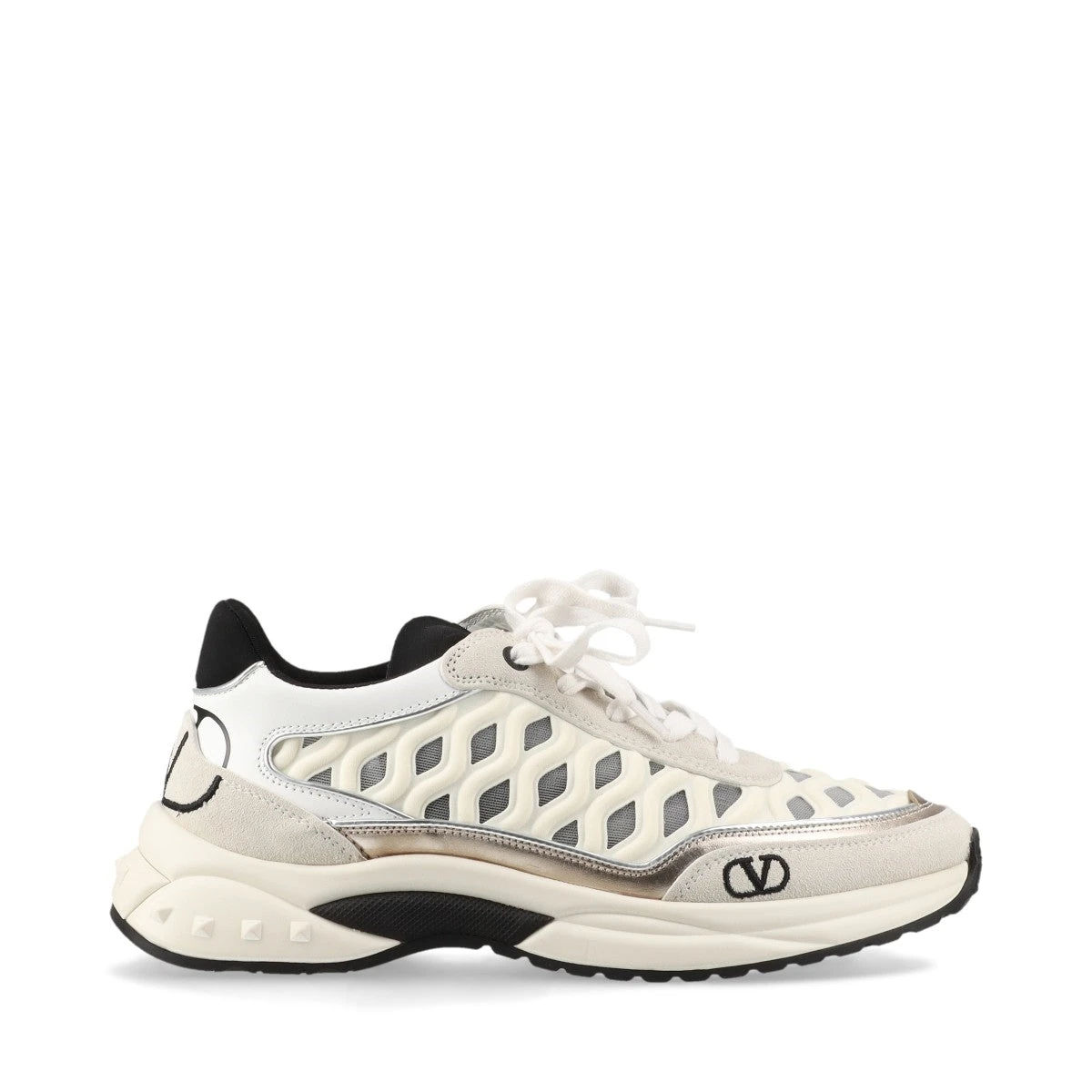 ヴァレンティノガラヴァーニ メッシュ×レザー スニーカー 36 ヴァレンティノガラヴァーニ メッシュ×レザー スニーカー 36