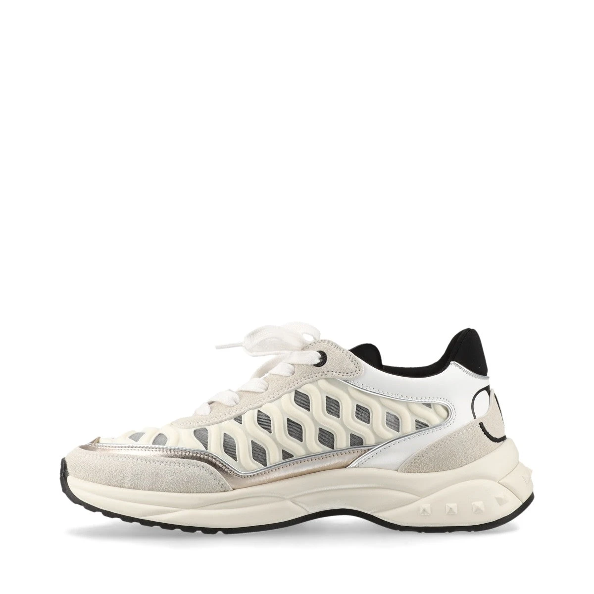 ヴァレンティノガラヴァーニ メッシュ×レザー スニーカー 36