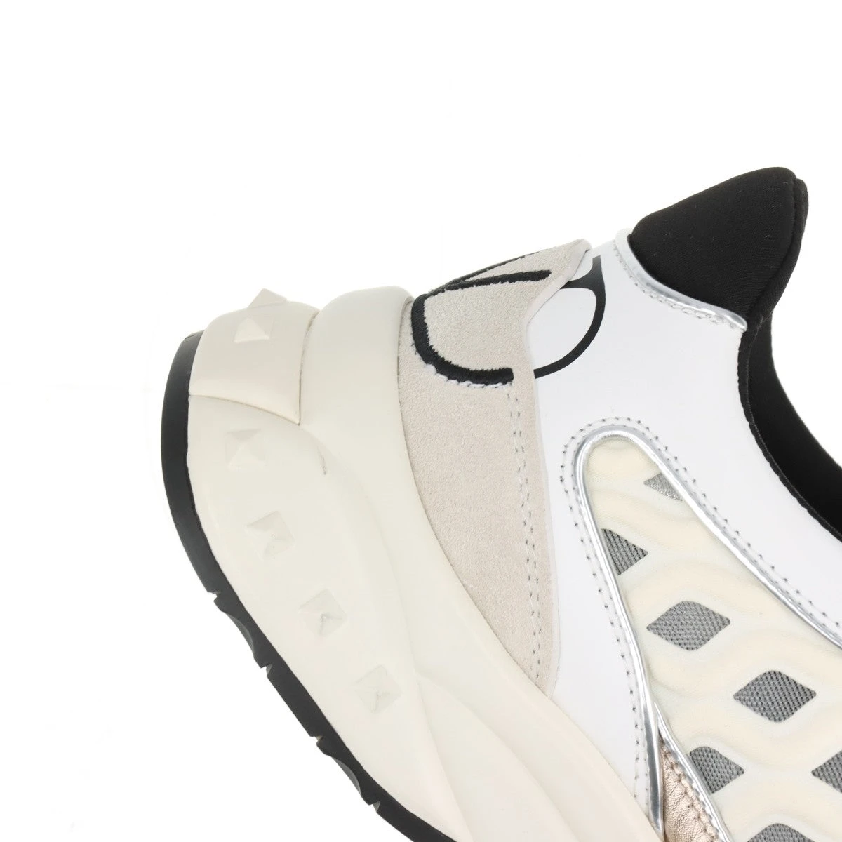 ヴァレンティノガラヴァーニ メッシュ×レザー スニーカー 36