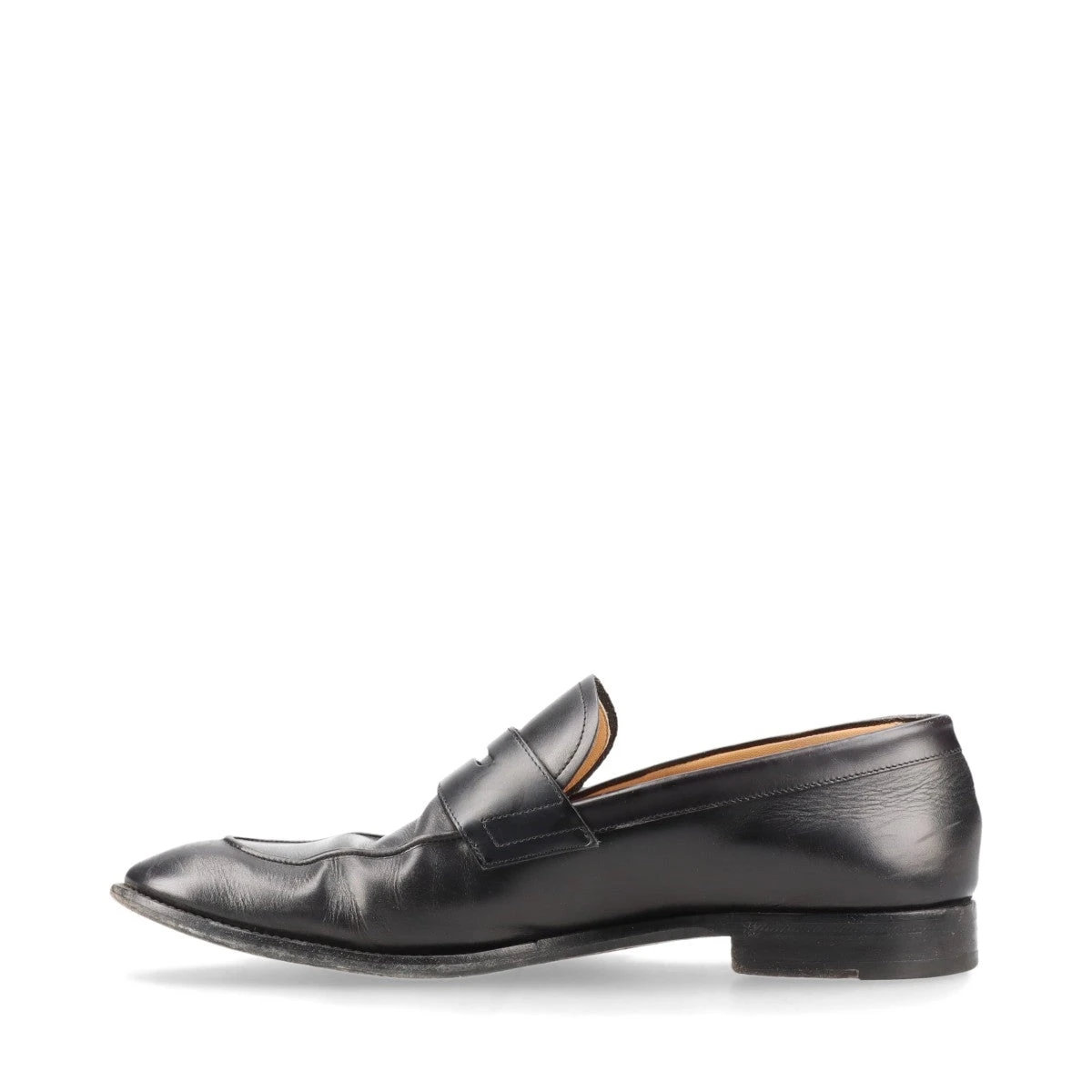 ルイヴィトン　サイズ表記「38 1/2」袋付き　オレンジレザー　ローファー ルイヴィトン サイズ表記「38 1/2」袋付き オレンジレザー