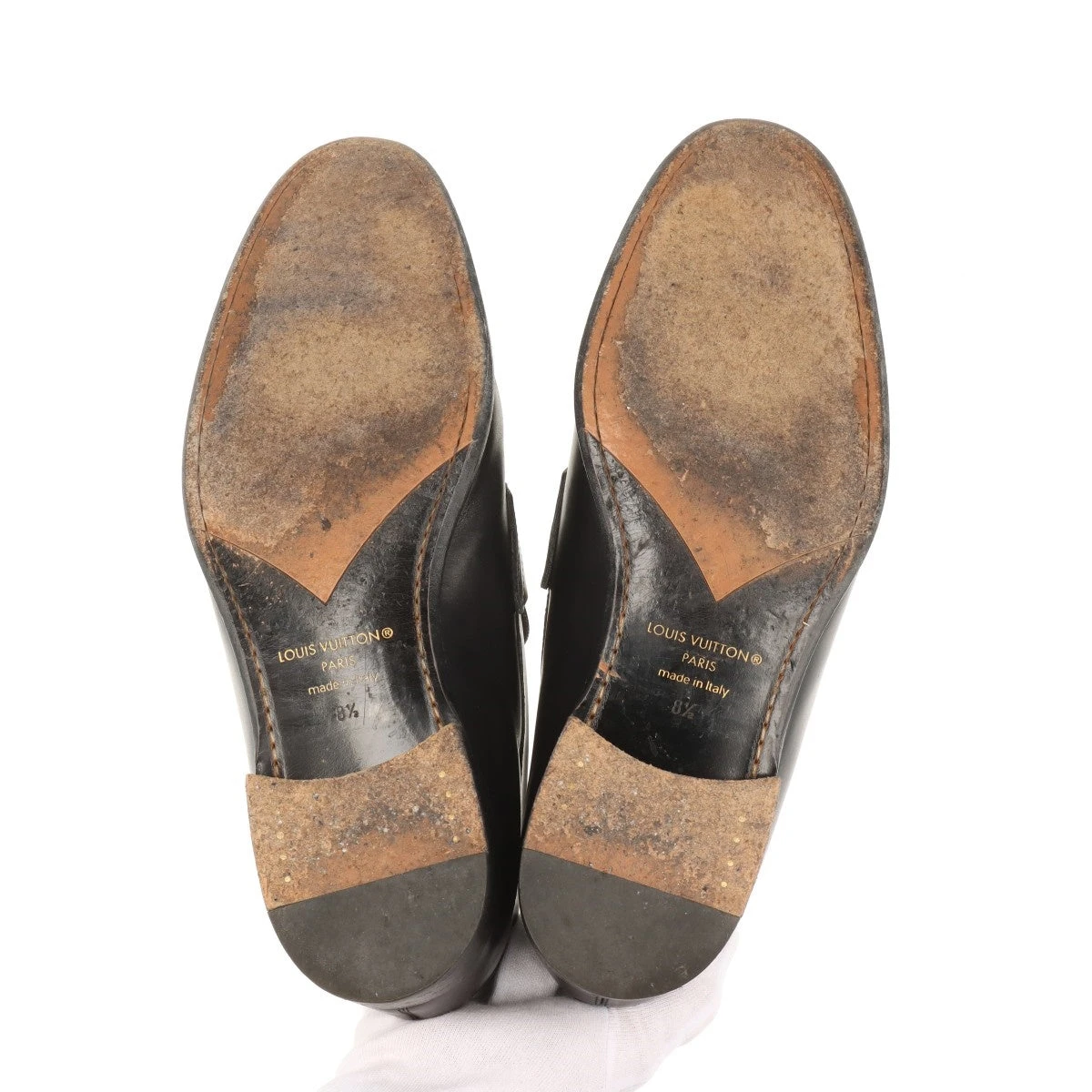 ヴィトン グローブライン 21年 レザー ローファー 8 1/2 メンズ