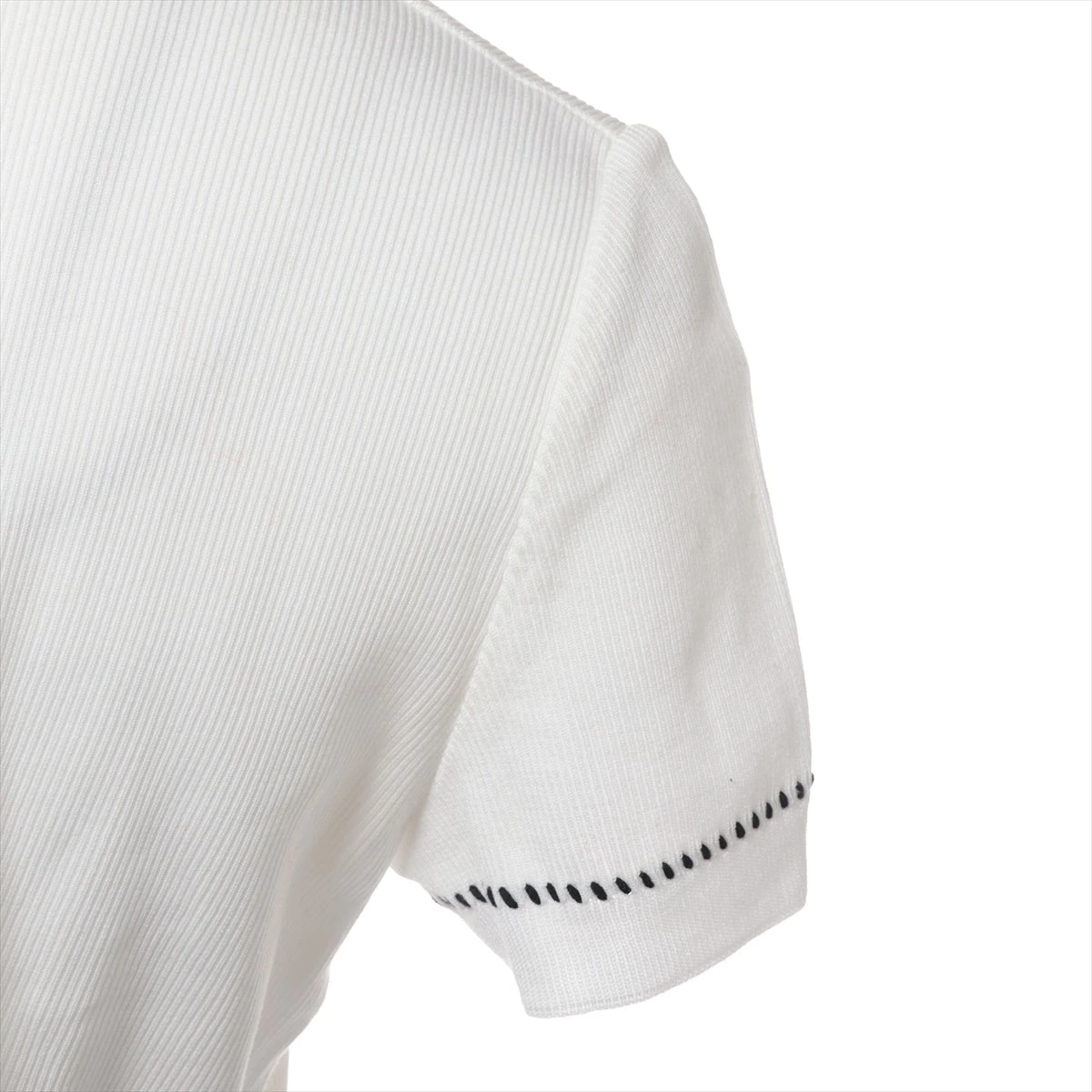 CHANEL・シャネル・Tシャツ・ツイード・コットン・白・ココ